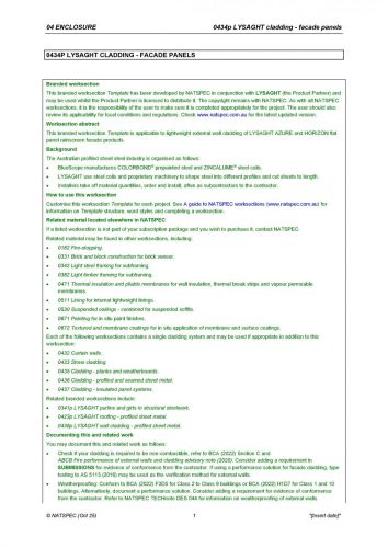 0434p LYSAGHT cladding - facade panels