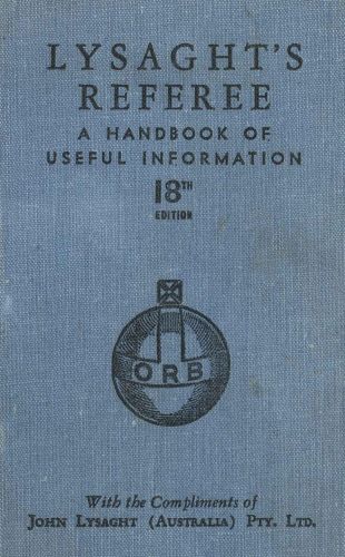 LYSAGHT® Referee: 18th Edition