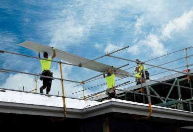 Walking on Roof with Product