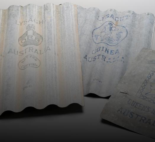 A photo of some historical ORB corrugated iron