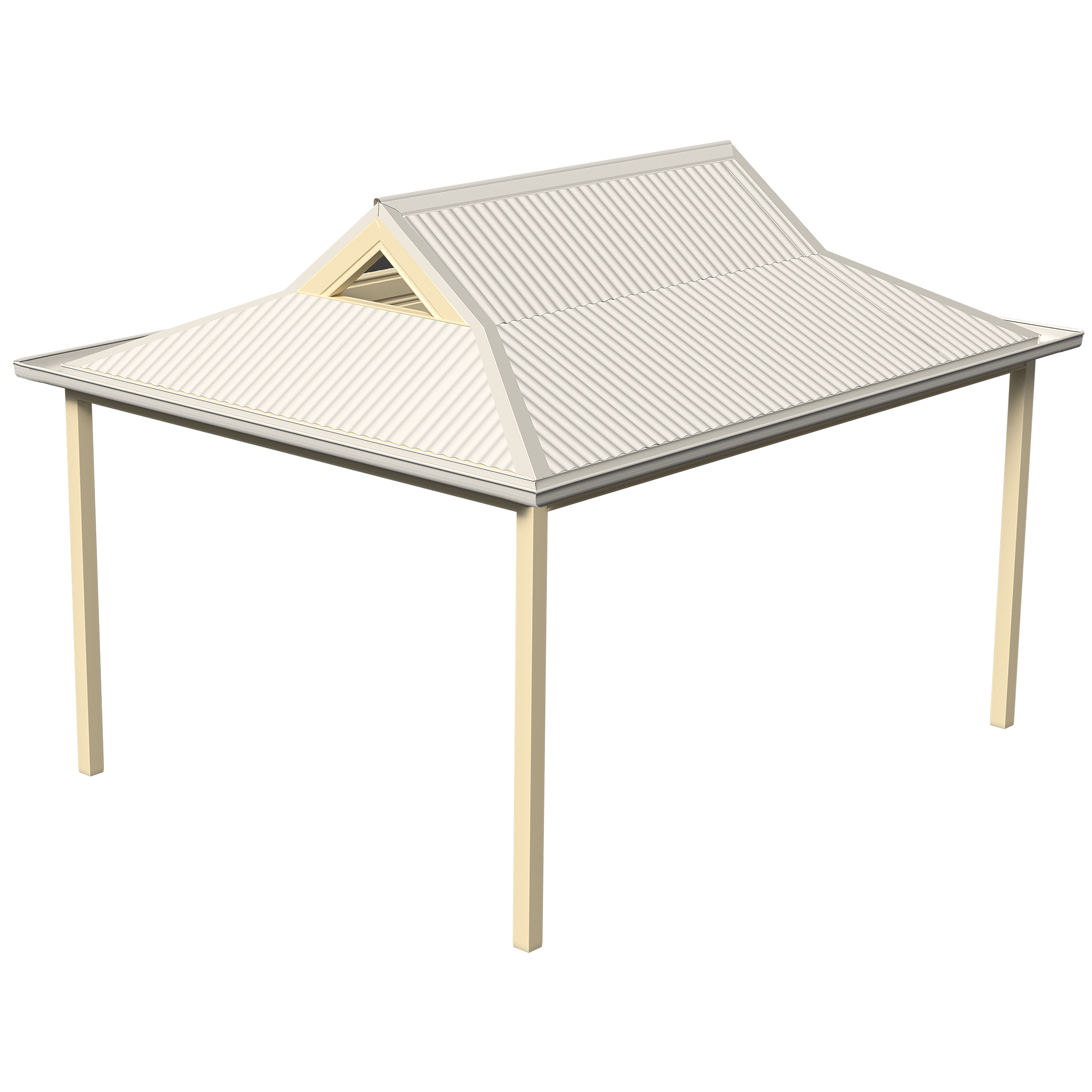 Render of a Pitched Dutch Gable Roof